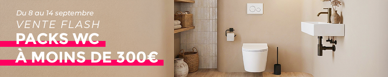 Vente flash : pack WC complet à moins de 300 €